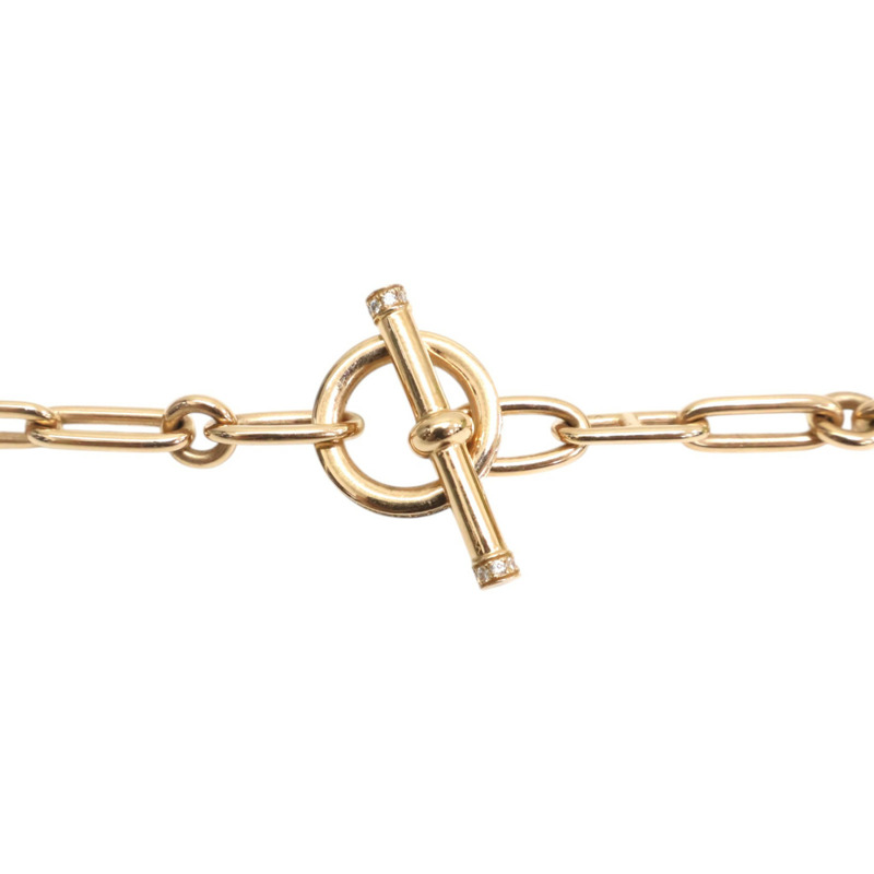 18K玫瑰金 黑色琺瑯 鑽石 Precieux Kelly Long 項鍊【HERMES 愛馬仕】 223220B 00-4