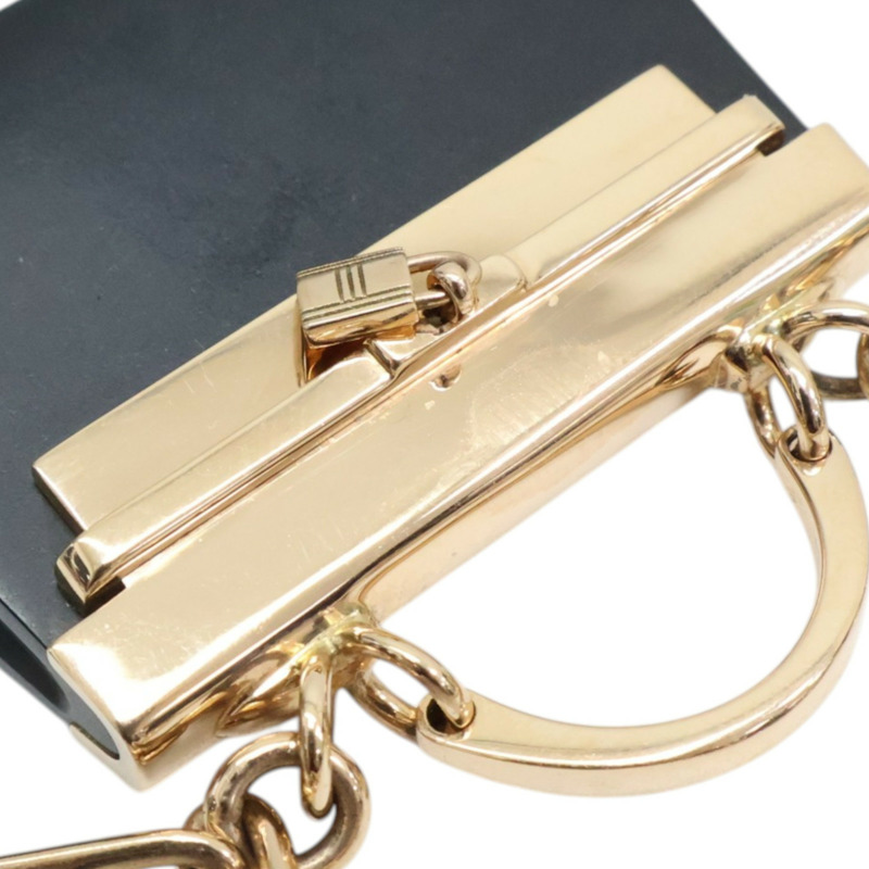 18K玫瑰金 黑色琺瑯 鑽石 Precieux Kelly Long 項鍊【HERMES 愛馬仕】 223220B 00-7