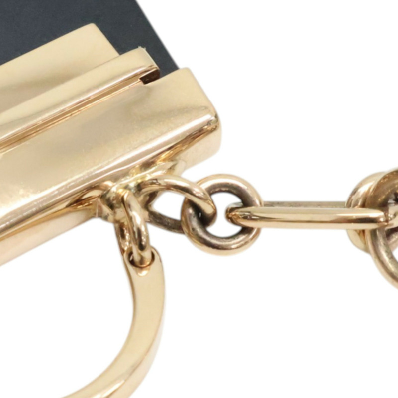 18K玫瑰金 黑色琺瑯 鑽石 Precieux Kelly Long 項鍊【HERMES 愛馬仕】 223220B 00-8