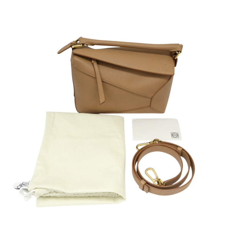 棕色 牛皮 Puzzle 肩背包【LOEWE 羅威】-10