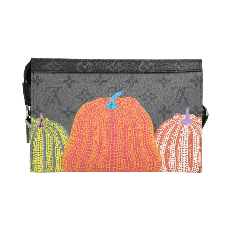 原花帆布 草間彌生 Gaston Wearable Wallet 迷你肩背包【LOUIS VUITTON LV 路易威登】 M81972-1