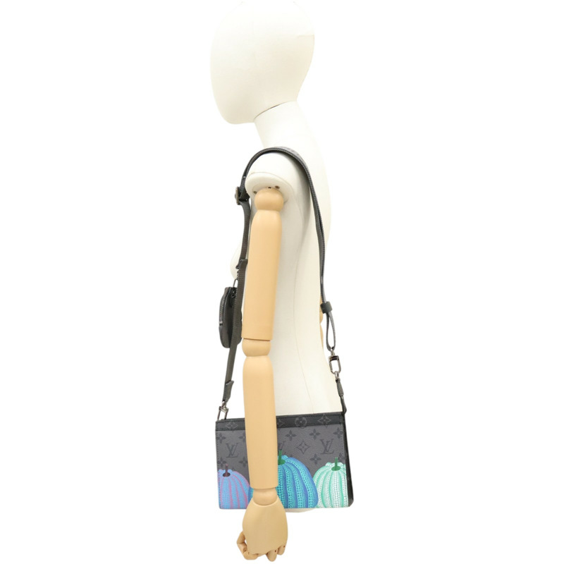 原花帆布 草間彌生 Gaston Wearable Wallet 迷你肩背包【LOUIS VUITTON LV 路易威登】 M81972-10