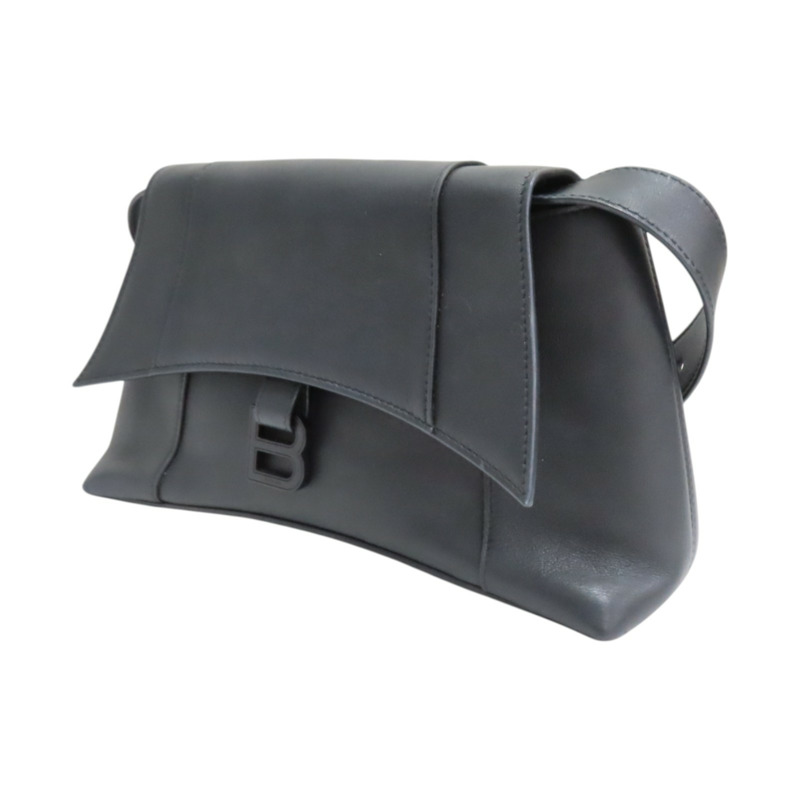 黑色 牛皮 Downtown 肩背包【BALENCIAGA 巴黎世家】 671353-2
