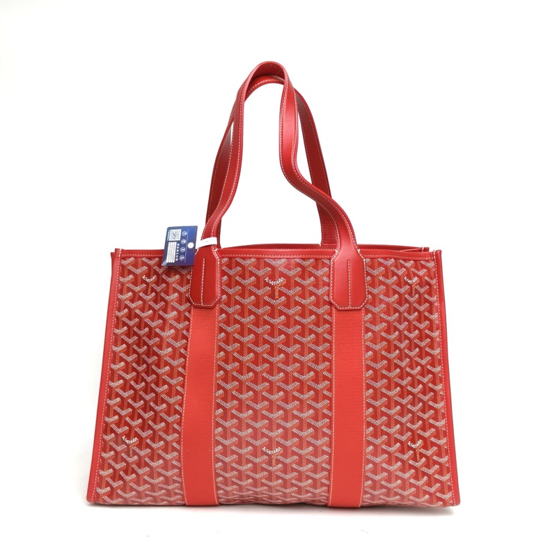 GOYARD VILLETTE法鬥限量購物托特包紅色PVC-2
