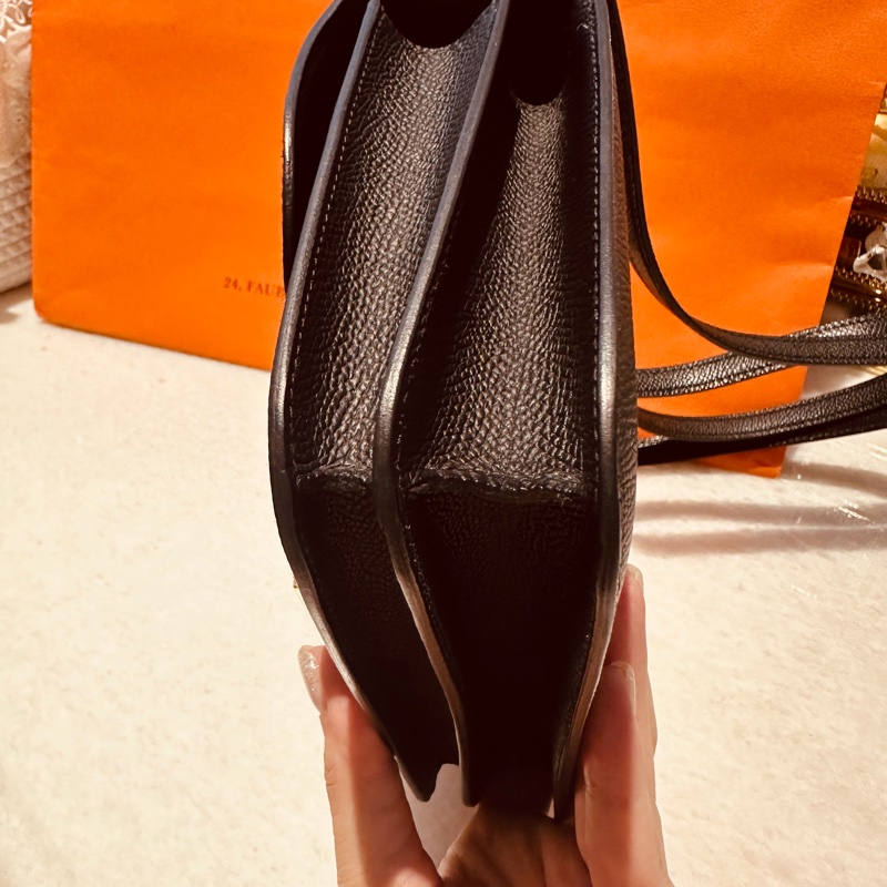 Hermes Mini Constance 18 黑色 Epsom 89 NOIR玫瑰金-4