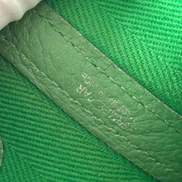 🌈Hermes💚Garden party 30💚竹子綠色帆布拼皮銀扣🌈99新🌟gardenparty30🌟gardenparty🌟花園包🌟愛馬仕🌟-8