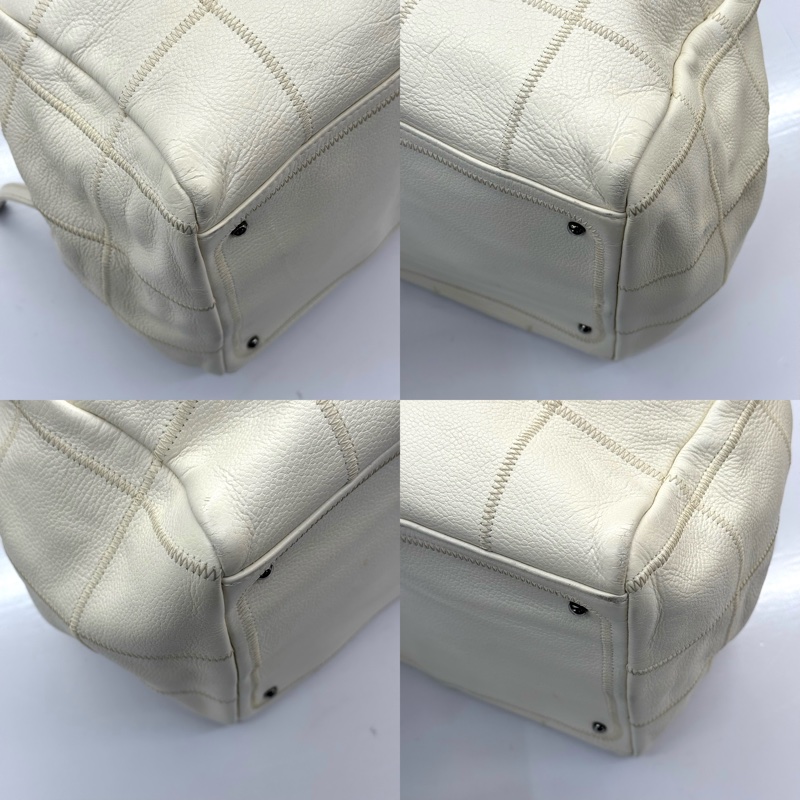 CHANEL 香奈兒 白色CHOCOLATE BAR手提包（無卡）-4