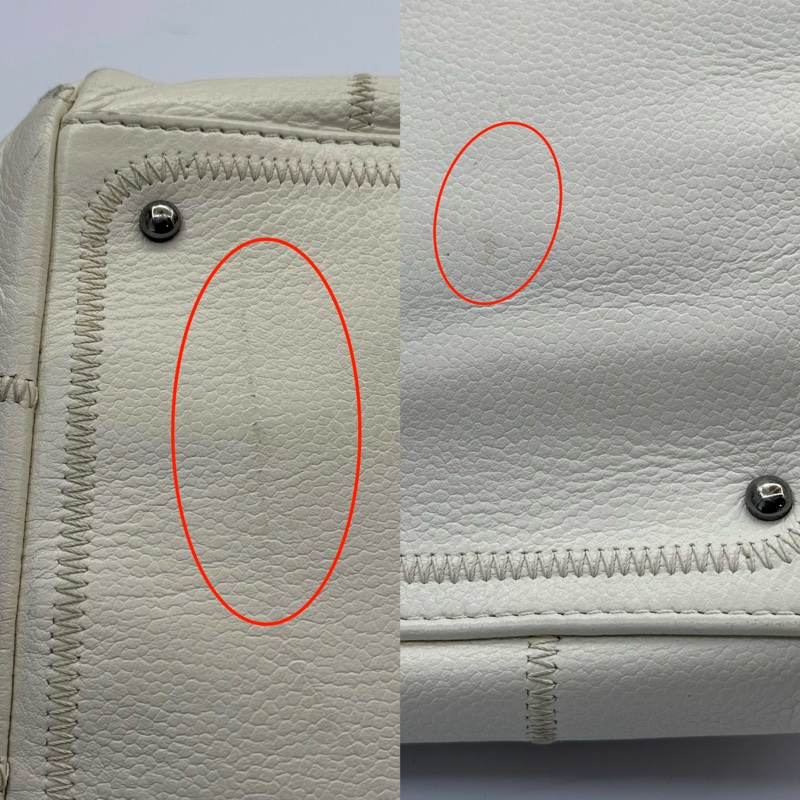 CHANEL 香奈兒 白色CHOCOLATE BAR手提包（無卡）-8