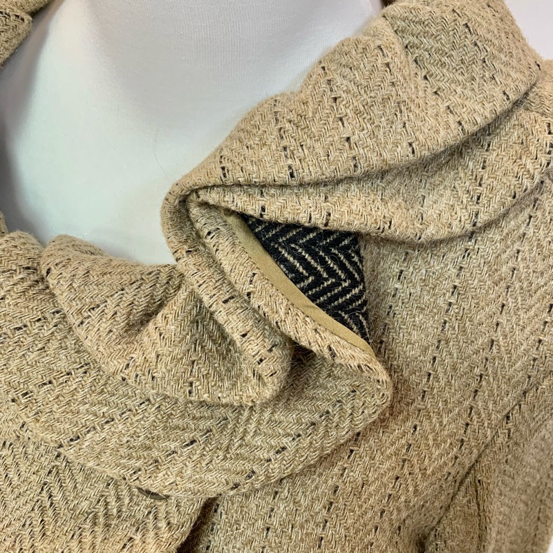 LV Vintage 秀場款 ✨條紋羊毛雙排扣大衣 🤎范冰冰同款🤎🤎-3