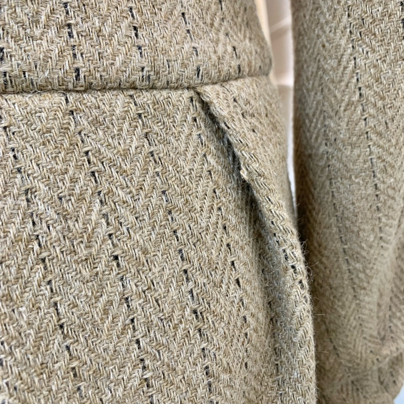 LV Vintage 秀場款 ✨條紋羊毛雙排扣大衣 🤎范冰冰同款🤎🤎-4