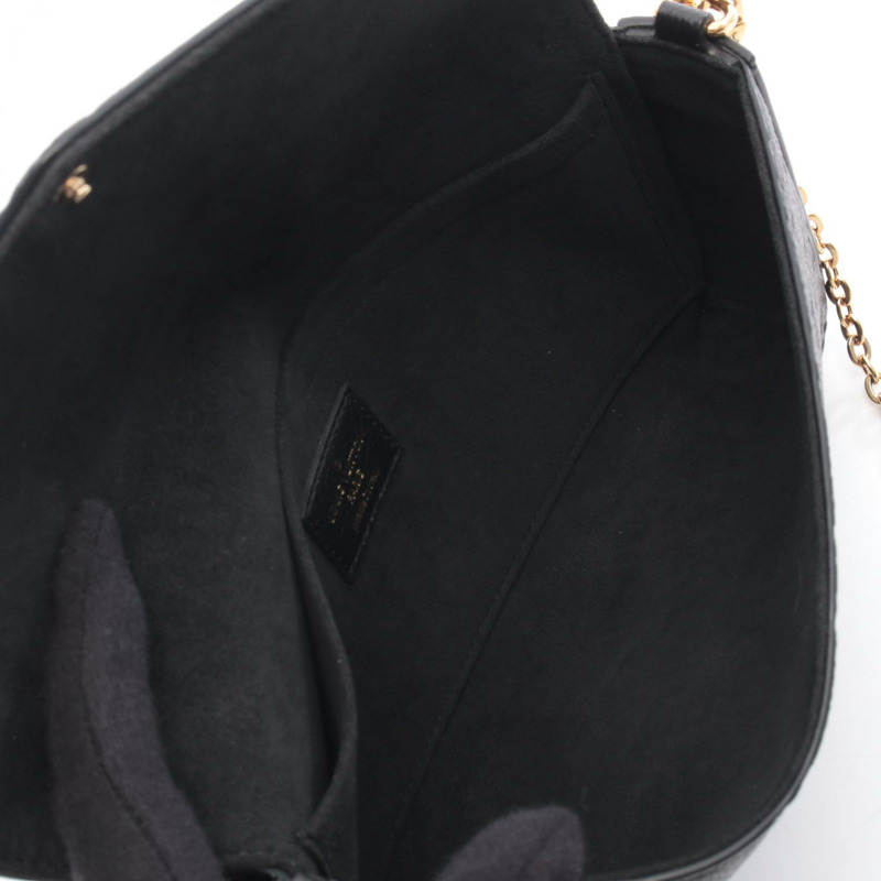 路易威登 Pochette Felicie 鏈條肩挎斜背包 M82477 皮革 二手-2