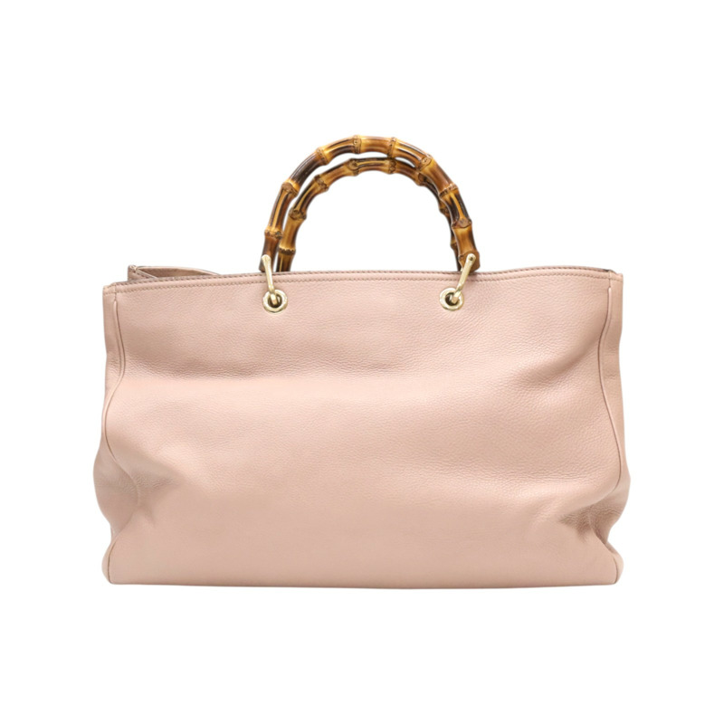 粉色 牛皮 Bamboo 兩用包【GUCCI 古馳】 323658-1