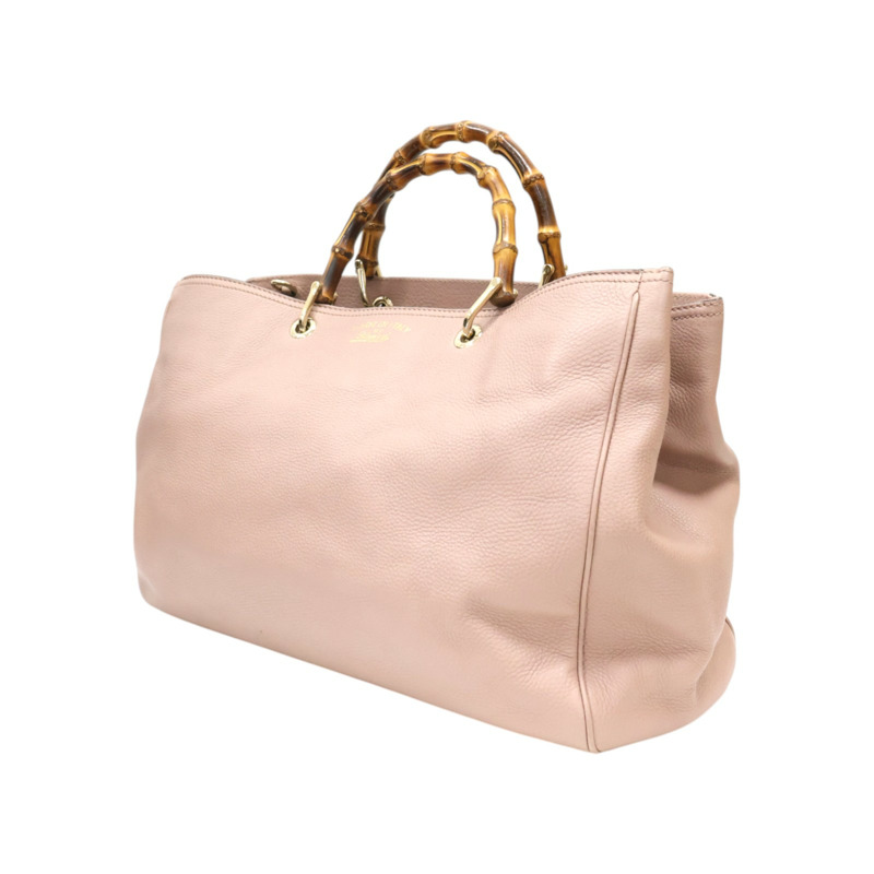 粉色 牛皮 Bamboo 兩用包【GUCCI 古馳】 323658-2