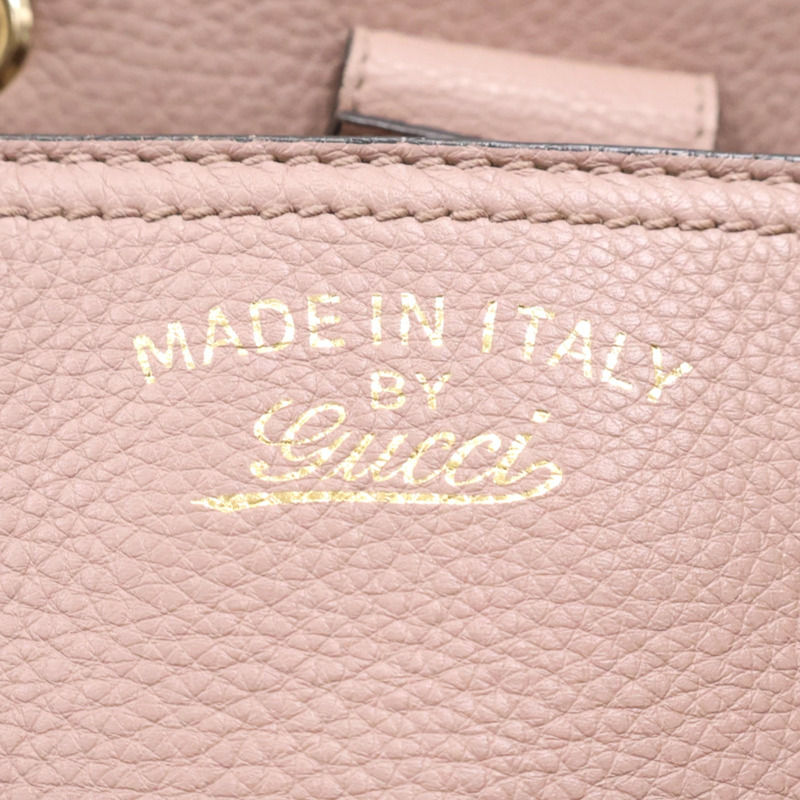 粉色 牛皮 Bamboo 兩用包【GUCCI 古馳】 323658-7