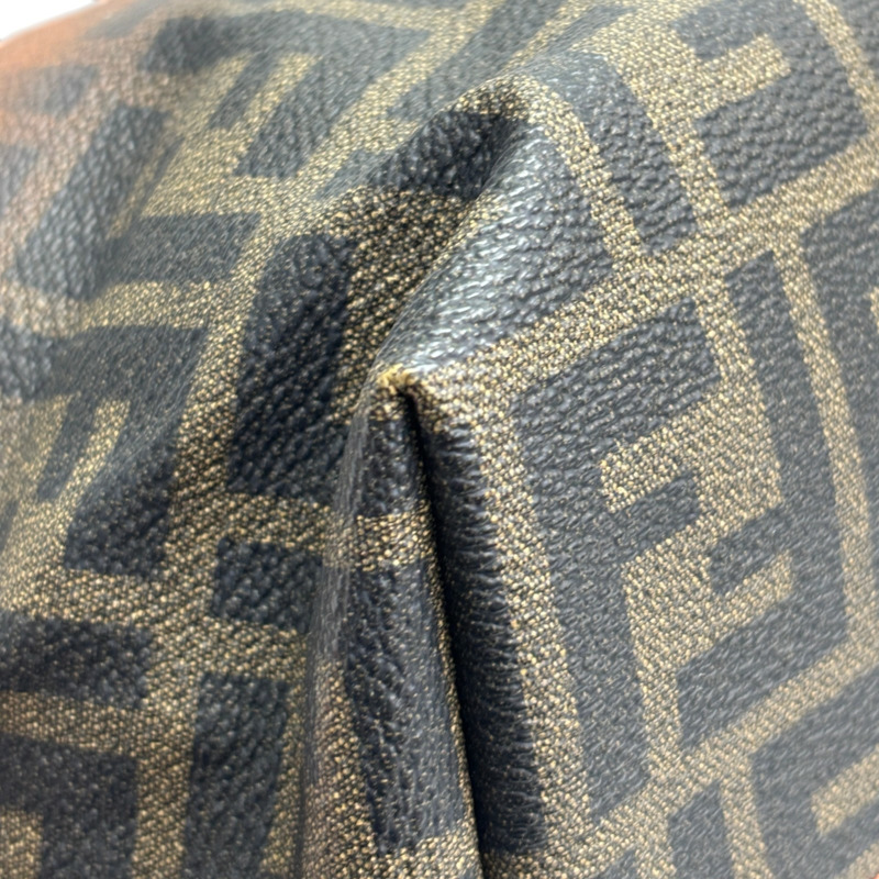 橘色 棕色 Zucca 帆布 托特包【FENDI 芬迪】 8BH185-11