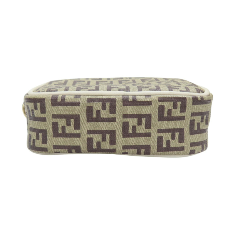 棕色 Zucchino 帆布 肩背包【FENDI 芬迪】 8M0242-3