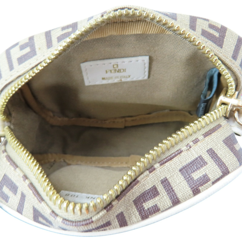 棕色 Zucchino 帆布 肩背包【FENDI 芬迪】 8M0242-4