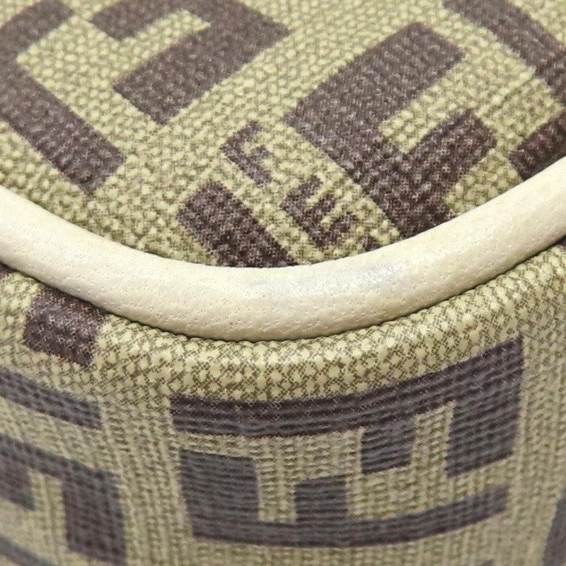棕色 Zucchino 帆布 肩背包【FENDI 芬迪】 8M0242-9