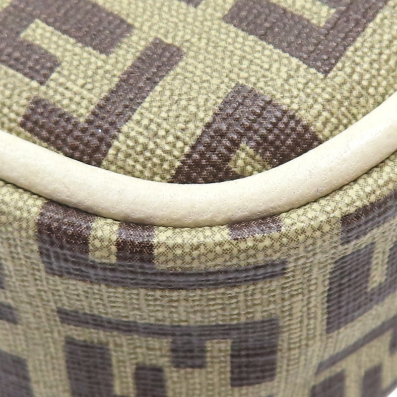 棕色 Zucchino 帆布 肩背包【FENDI 芬迪】 8M0242-10