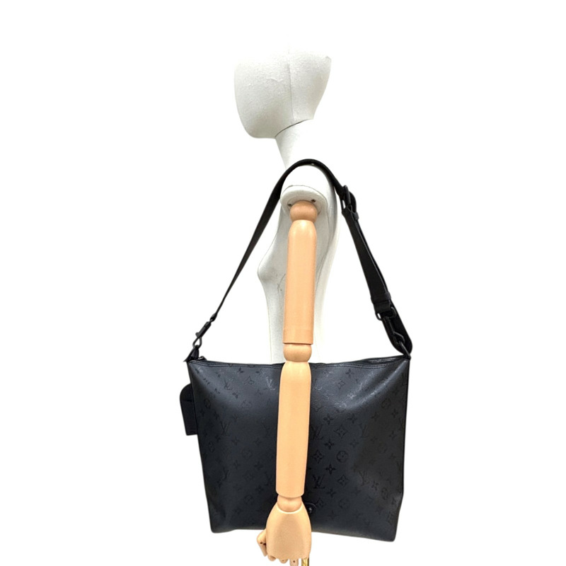 黑色 原花 Midnight 帆布 Vagabon Hobo 肩背包【LOUIS VUITTON LV 路易威登】 M27856-6
