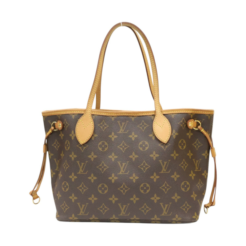 棕色 原花帆布 Neverfull PM 托特包【LOUIS VUITTON LV 路易威登】 M40155-1