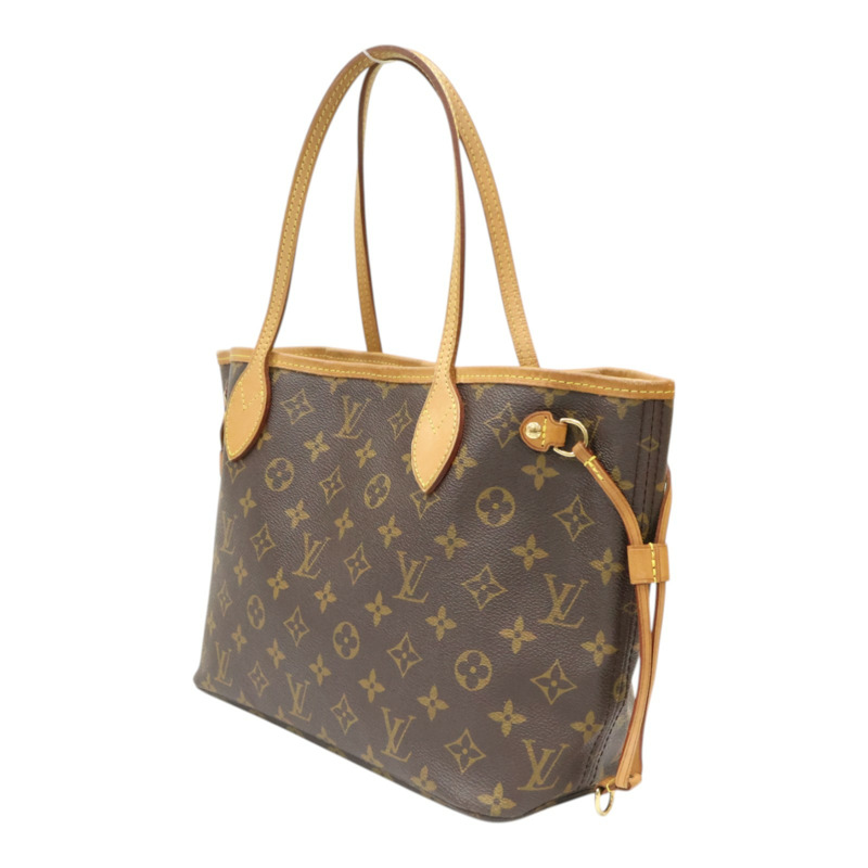 棕色 原花帆布 Neverfull PM 托特包【LOUIS VUITTON LV 路易威登】 M40155-2