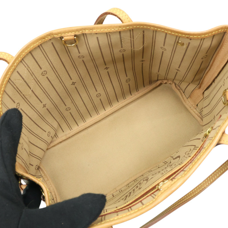 棕色 原花帆布 Neverfull PM 托特包【LOUIS VUITTON LV 路易威登】 M40155-5