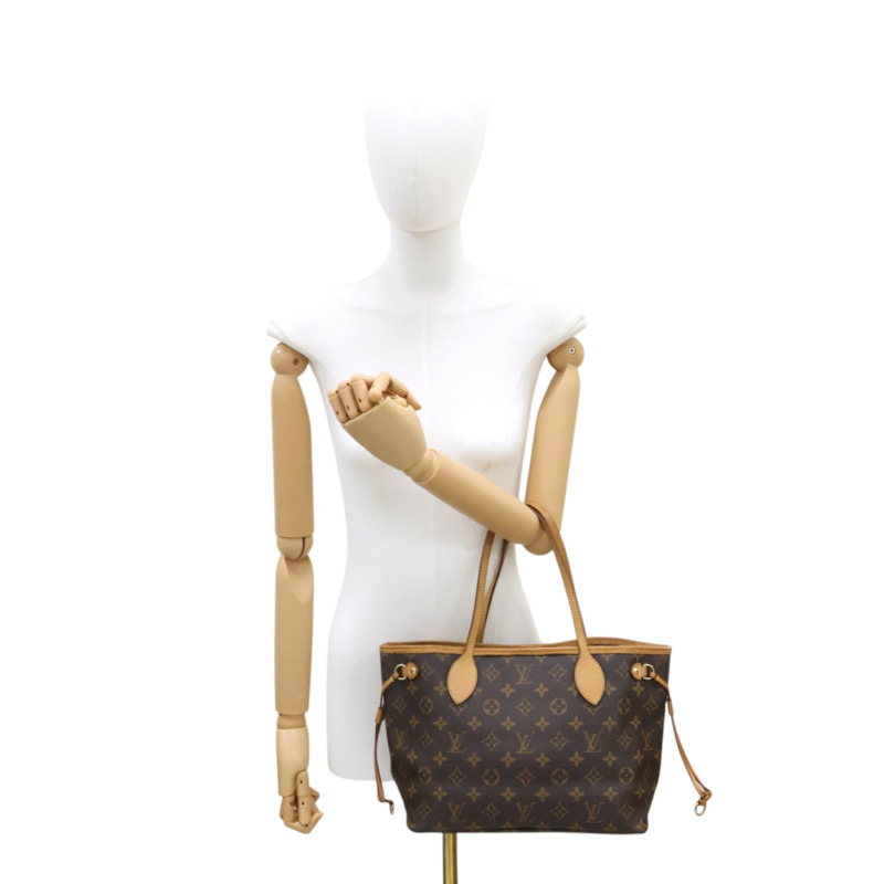 棕色 原花帆布 Neverfull PM 托特包【LOUIS VUITTON LV 路易威登】 M40155-8