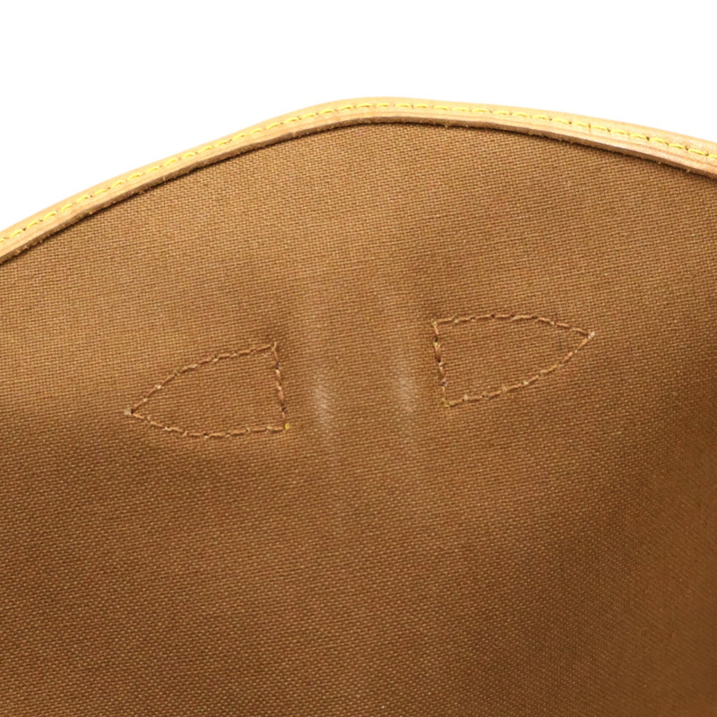 棕色 原花帆布 Saumur 30 肩背包【LOUIS VUITTON LV 路易威登】 M42256-12