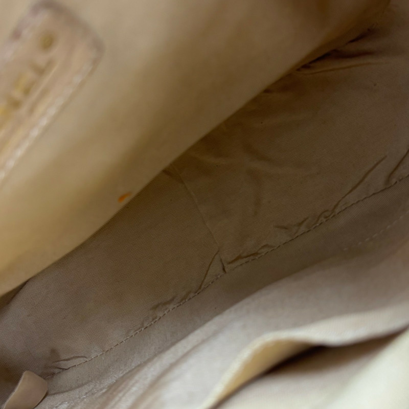 米色 荔枝紋 牛皮 PST 肩背包【CHANEL 香奈兒】 A50994-4