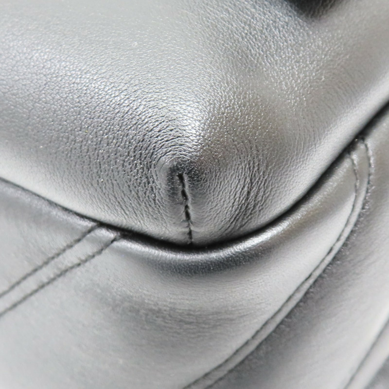 黑色 牛皮 Serpenti Cabochon 後背包【BVLGARI 寶格麗】 288735-12