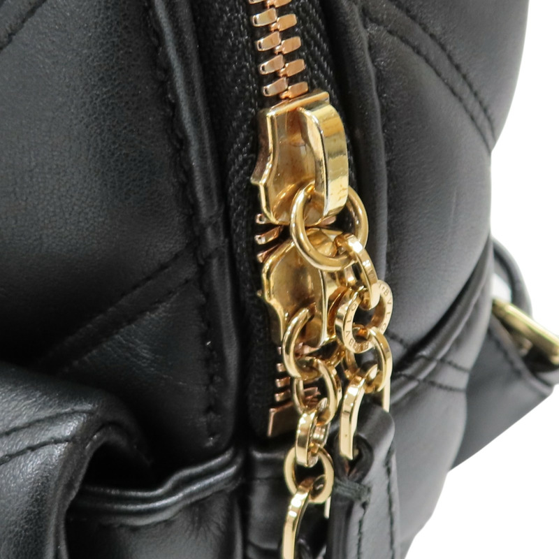 黑色 牛皮 Serpenti Cabochon 後背包【BVLGARI 寶格麗】 288735-14