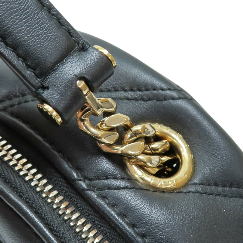 黑色 牛皮 Serpenti Cabochon 後背包【BVLGARI 寶格麗】 288735-15