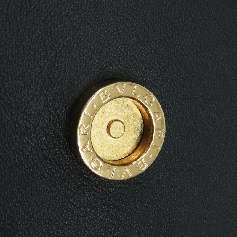 黑色 牛皮 Serpenti Cabochon 後背包【BVLGARI 寶格麗】 288735-16