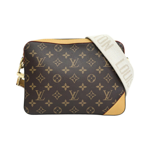 棕色 原花帆布 限量 Nigo聯名 Trio 三合一郵差包【LOUIS VUITTON LV 路易威登】 M45965