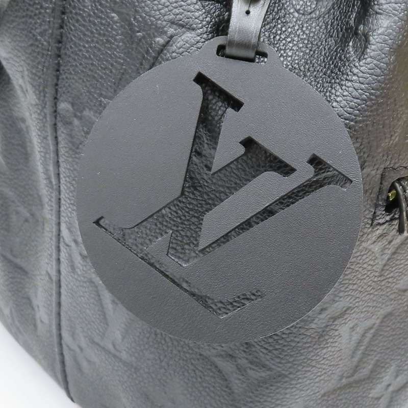 黑色 原花壓紋 牛皮 Montsouris 後背包【LOUIS VUITTON LV 路易威登】 M45205-9