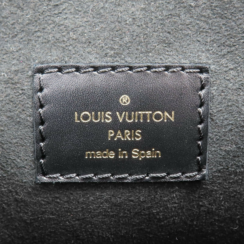 黑色 原花壓紋 牛皮 Montsouris 後背包【LOUIS VUITTON LV 路易威登】 M45205-10