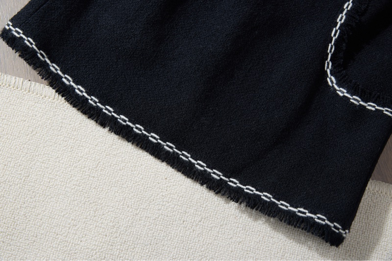 ❤️ CHANEL黑白毛邊粗花呢背心-3