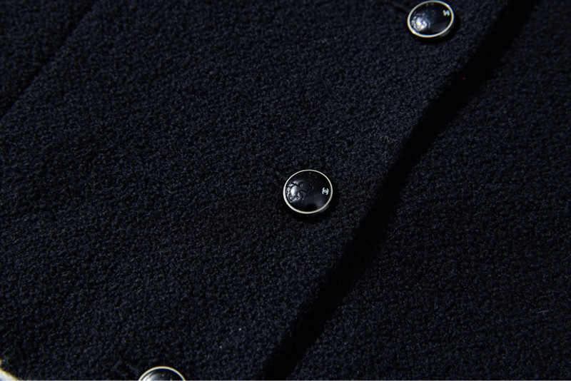 ❤️ CHANEL黑白毛邊粗花呢背心-6