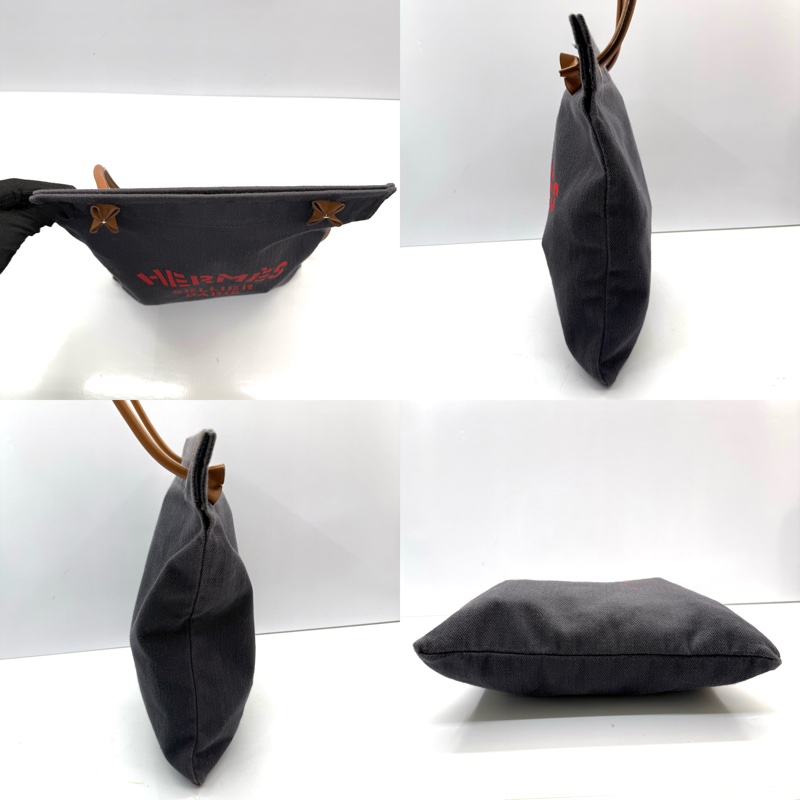 HERMES 愛馬仕 藍色ALINE帆布肩背包 C刻-3