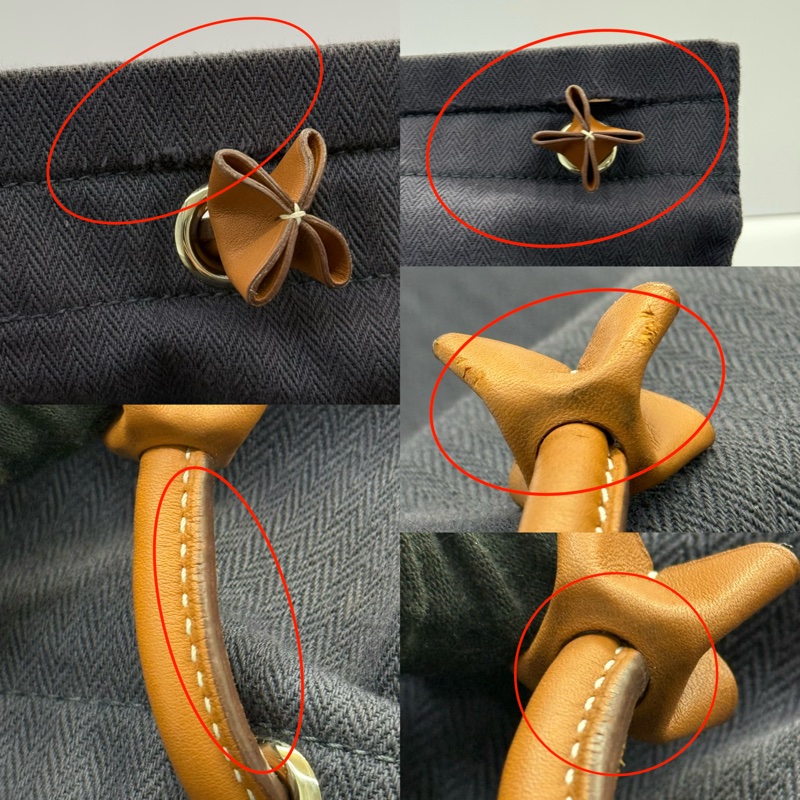 HERMES 愛馬仕 藍色ALINE帆布肩背包 C刻-9