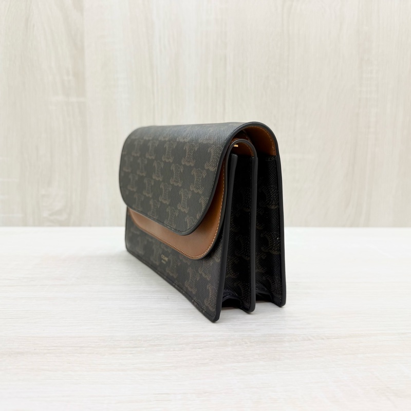 CELINE (25年超新✨印花Triomphe雙層側背背-4