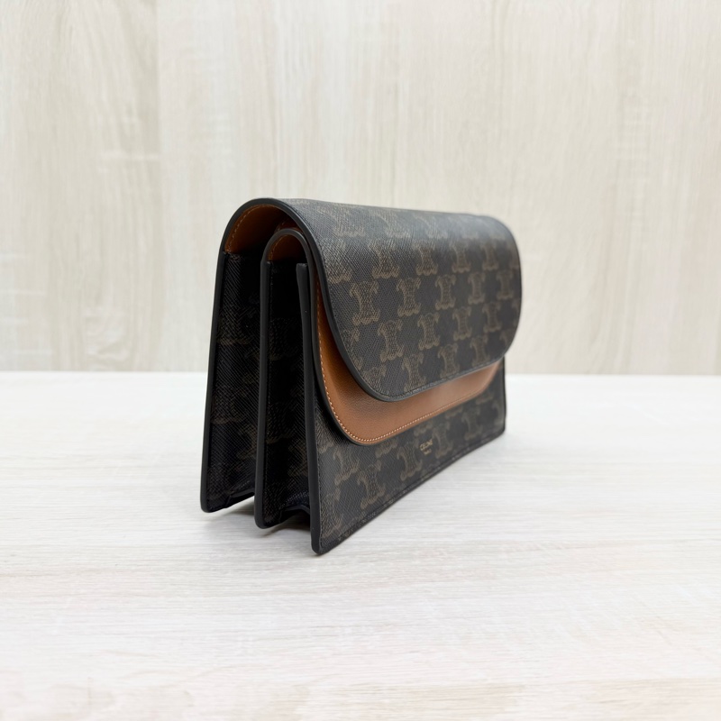 CELINE (25年超新✨印花Triomphe雙層側背背-5