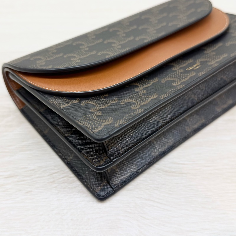 CELINE (25年超新✨印花Triomphe雙層側背背-11