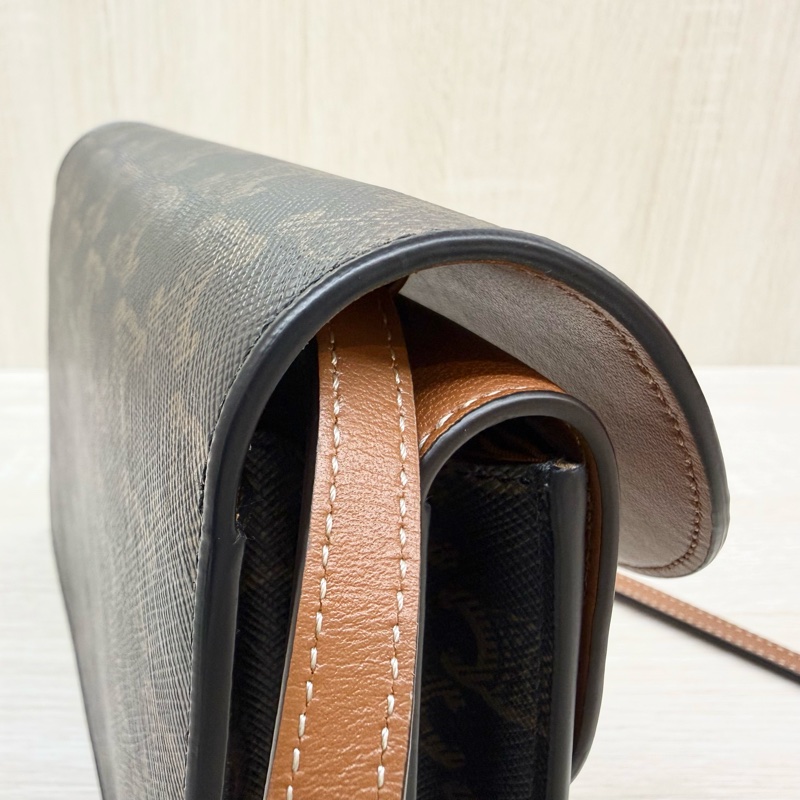 CELINE (25年超新✨印花Triomphe雙層側背背-17