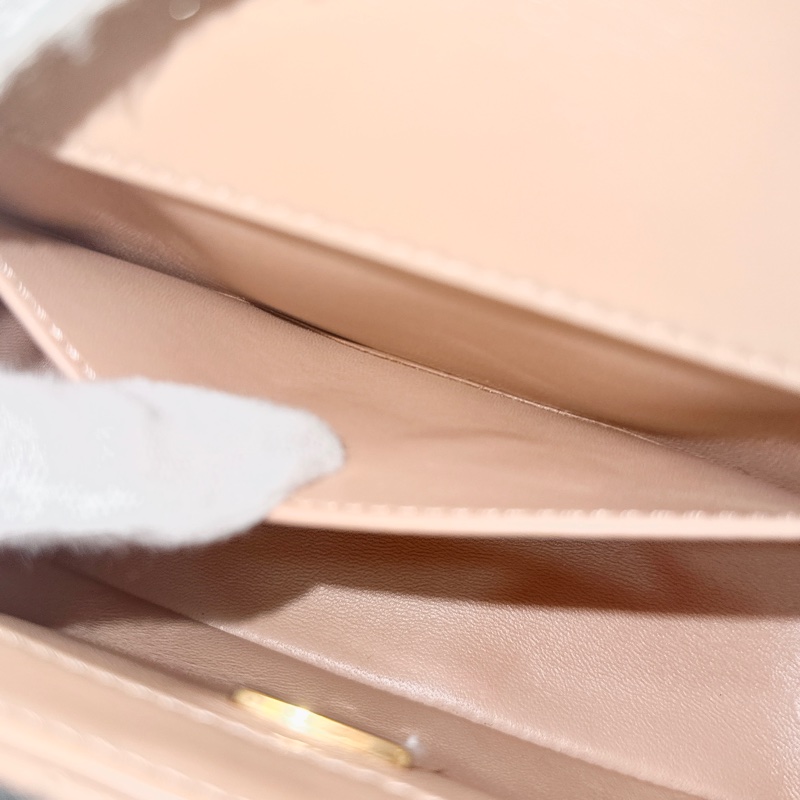 莉亞精品♡CHANEL雙金珠19cm奶茶 二手美包-15