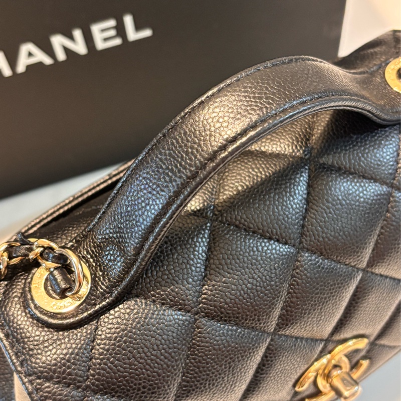 香奈兒郵差包🖤經典百搭款黑金✨-4