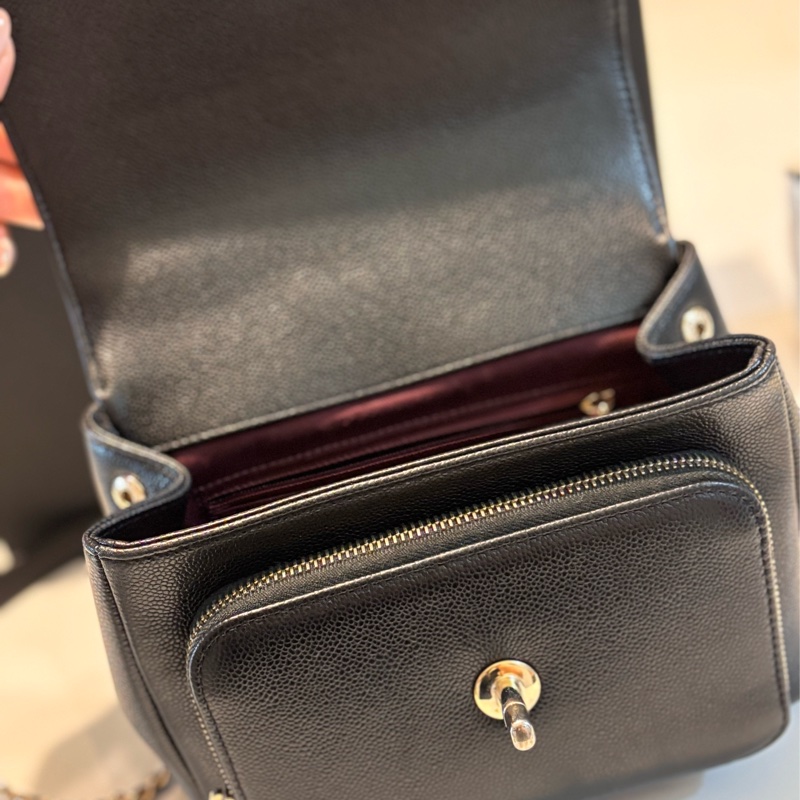 香奈兒郵差包🖤經典百搭款黑金✨-5