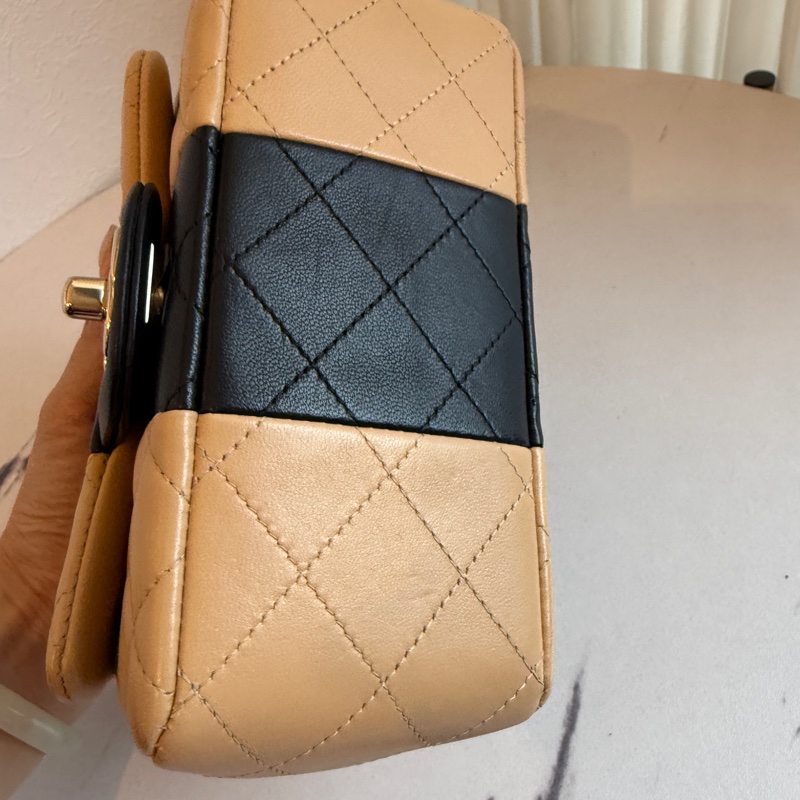 香奈兒雙色奶茶色方胖🐯-3