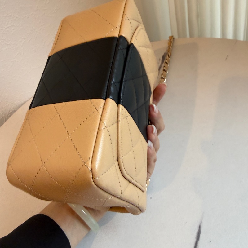 香奈兒雙色奶茶色方胖🐯-4